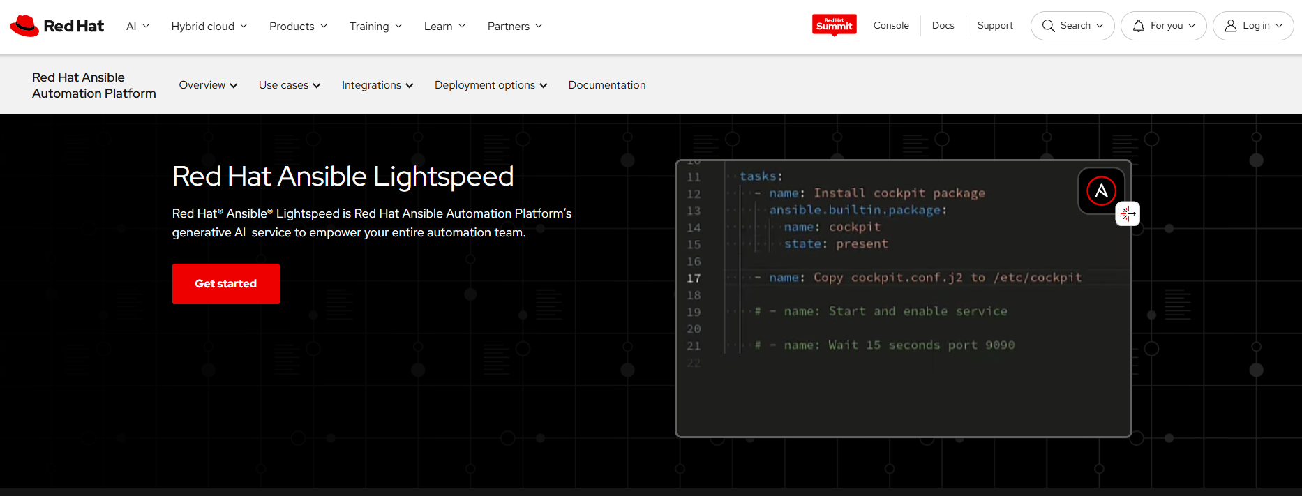 Ansible Lightspeed