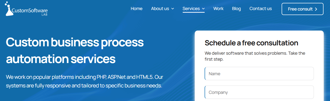 Custom Software Lab