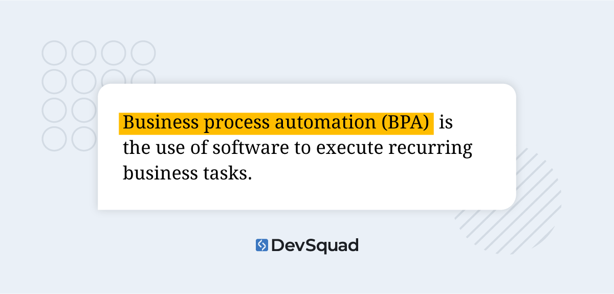 Business process automation quote