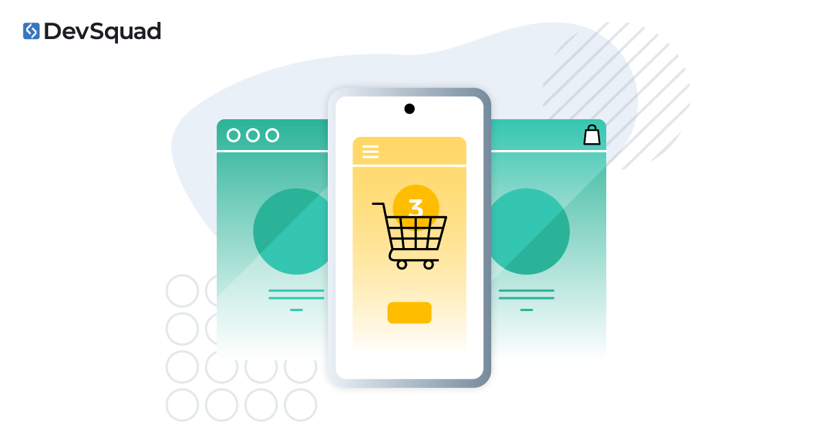 Custom ecommerce software development header image