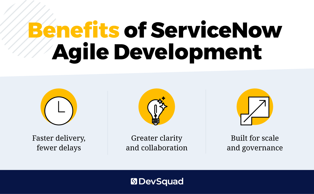 Benefits of ServiceNow agile development