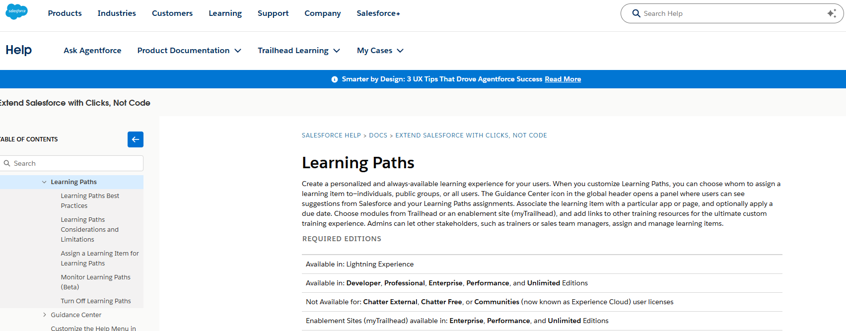 Salesforce Learning Paths